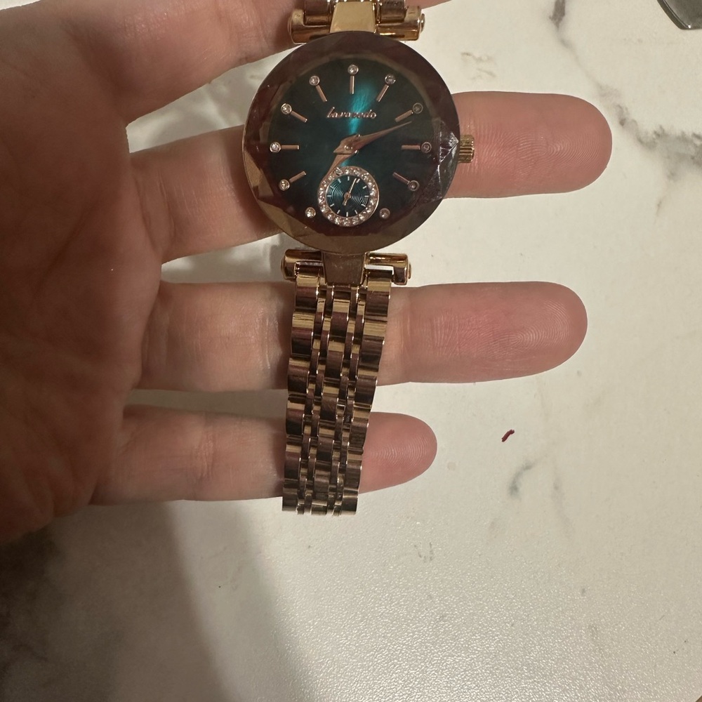 Gold and Teal Watch